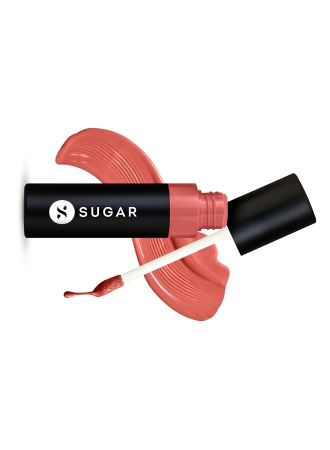 SUGAR Cosmetics Partner In Shine Transferproof Glossy Lipstick | Lasts upto 24hrs | Transferproof & Smudgeproof - 3ml - 02 Brick Bardo - Image 3